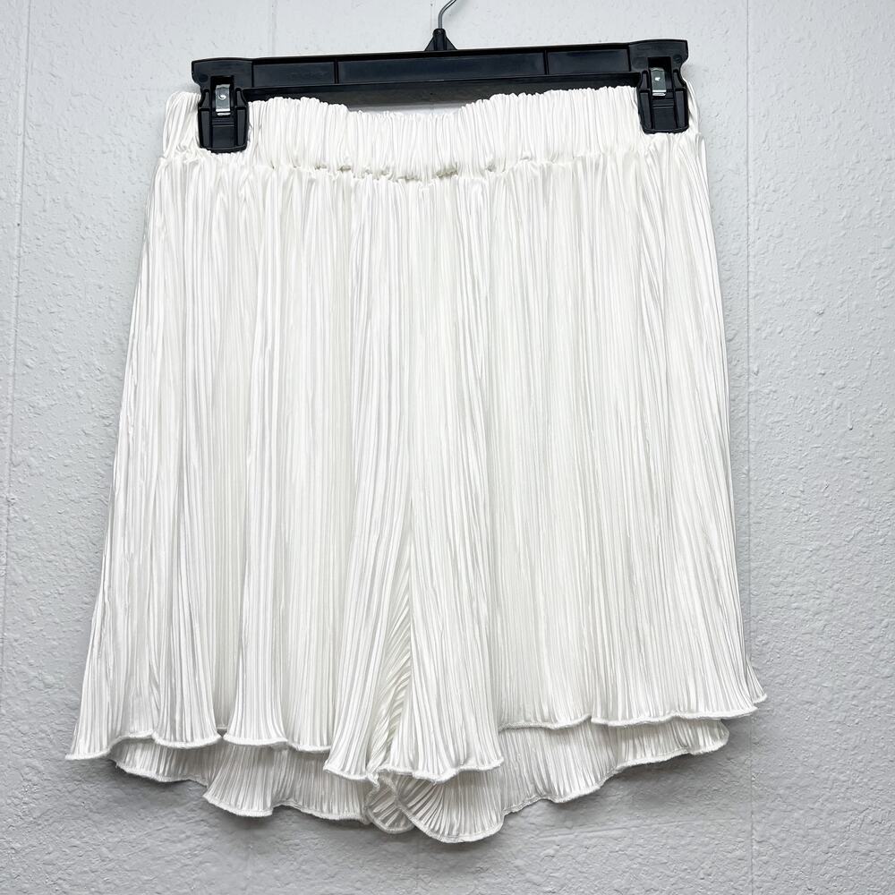 Womens Pleated Pull On Shorts Womens Small Fairy Coquette Angelcore Event Party - Picture 3 of 12